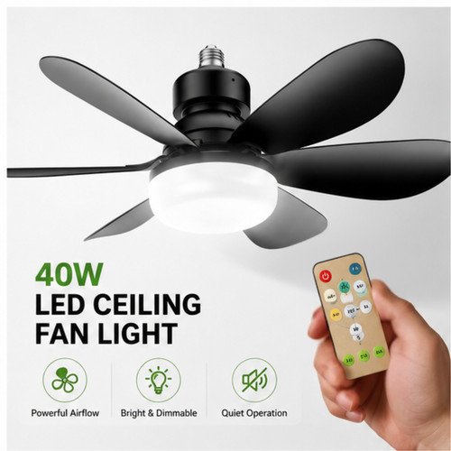 40w led ceiling fan with - ceiling,