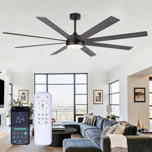 Led ceiling fan with light - led,