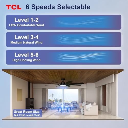 Black tcl ceiling fan - black,