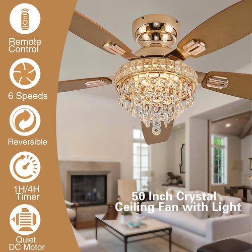 Crystal fandelier ceiling - 50",