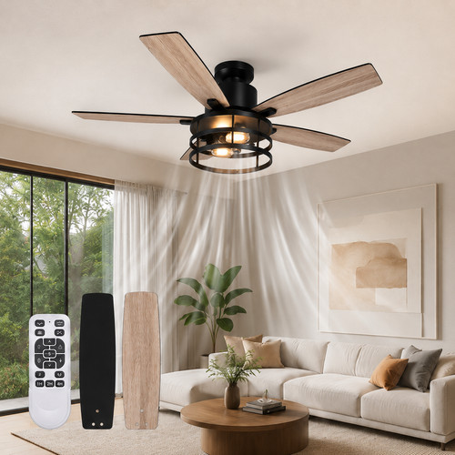 Large ceiling fan with - large,