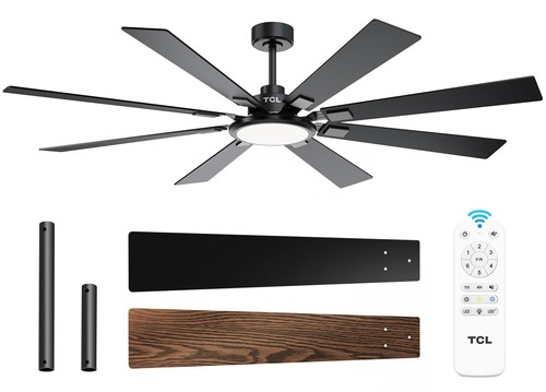 Inch black ceiling fan - inch,