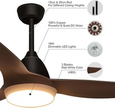 GLITI Ceiling Fan with